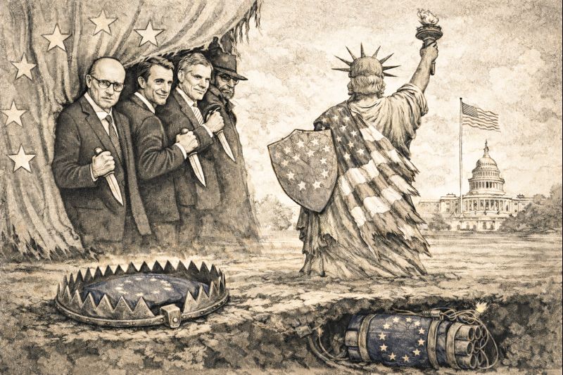 Ukryta europejska wrogość wobec USA? O reakcji obronnej, Unii Europejskiej i zmianie reguł gry.